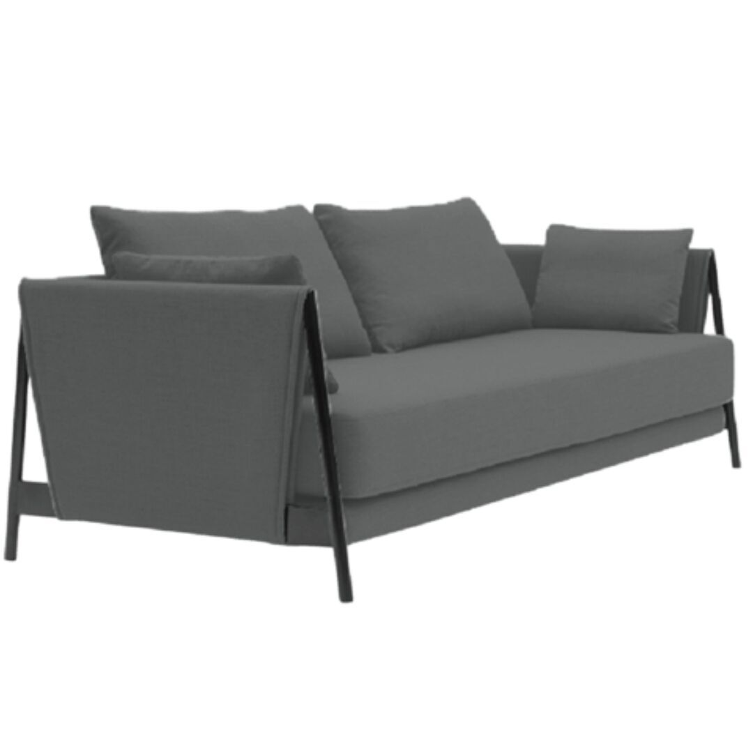 Softline A/S Softline Madison Schlafsofa Black, Divina Melange 180 Slate