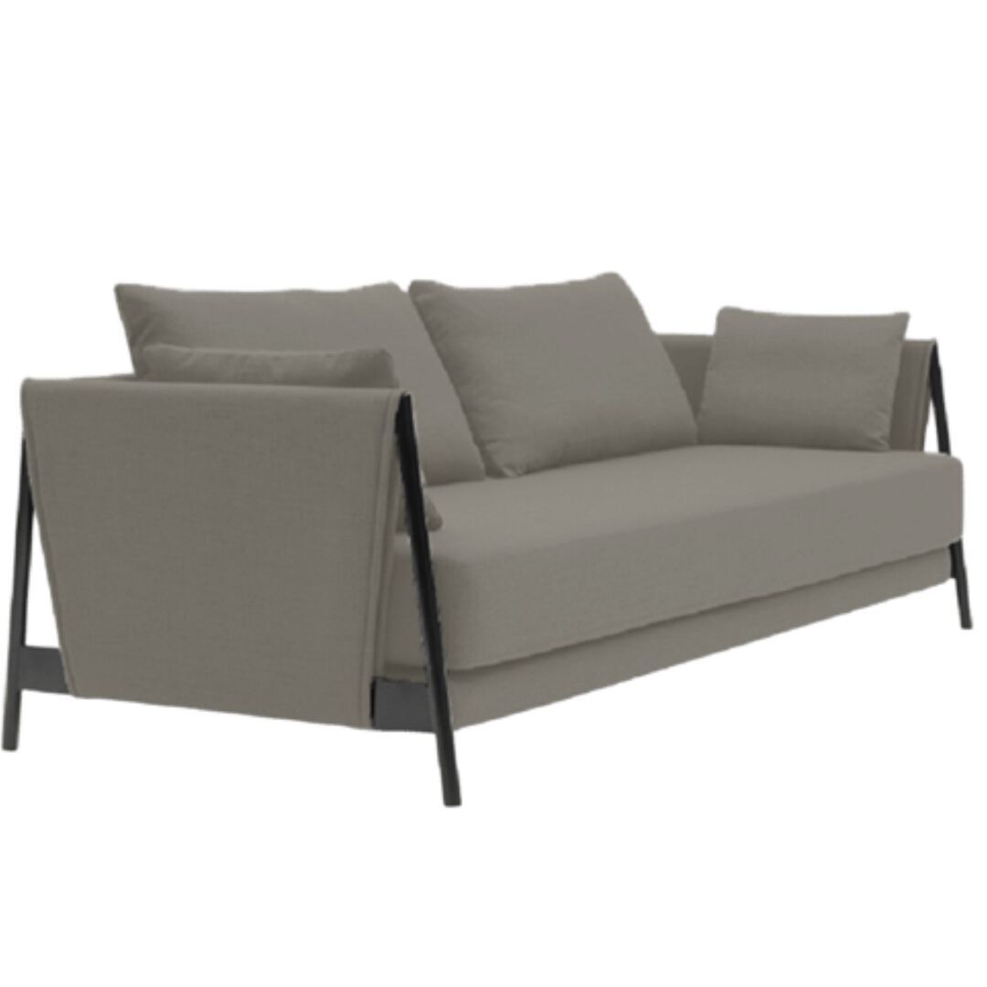 Softline A/S Softline Madison Schlafsofa Black, Divina Melange 260 Greige