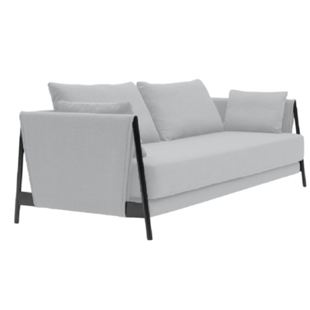 Softline A/S Softline Madison Schlafsofa Black, Eco Cotton 519 White