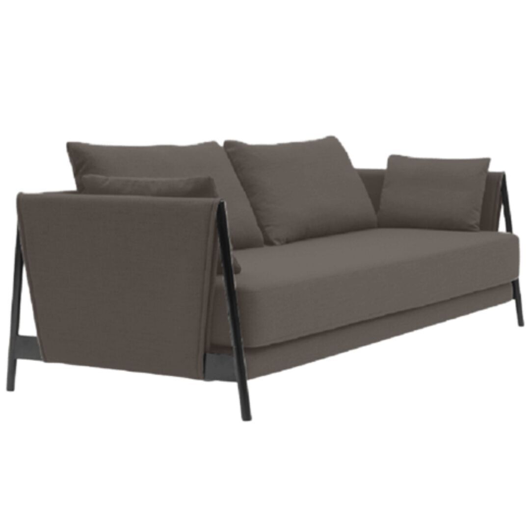 Softline A/S Softline Madison Schlafsofa Black, Eco Cotton 523 Mocca