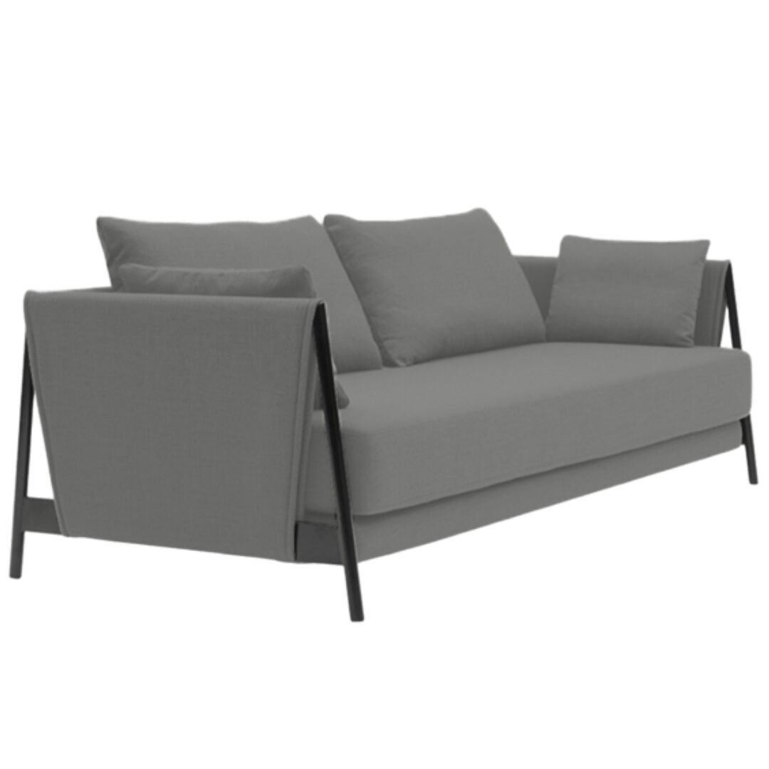 Softline A/S Softline Madison Schlafsofa Black, Remix 133 Mouse Grey