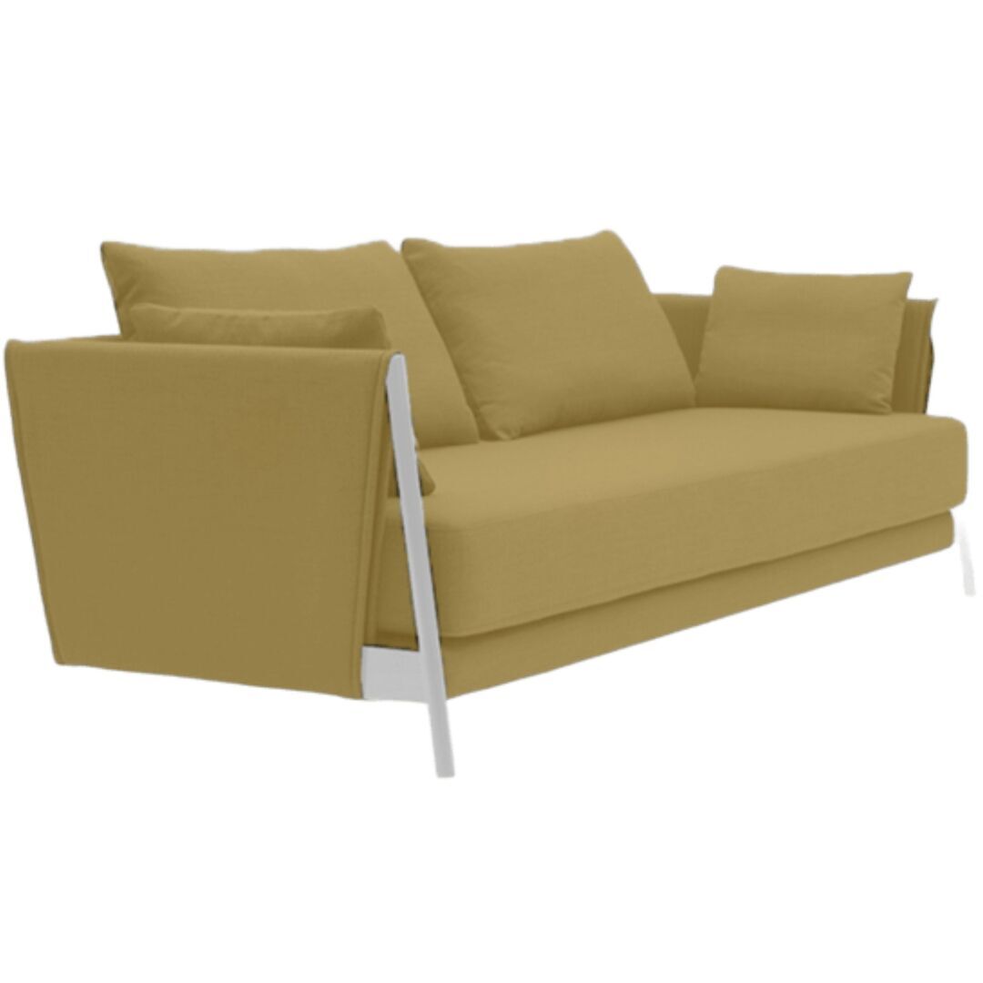 Softline A/S Softline Madison Schlafsofa Chrome, Eco Cotton 514 Lime