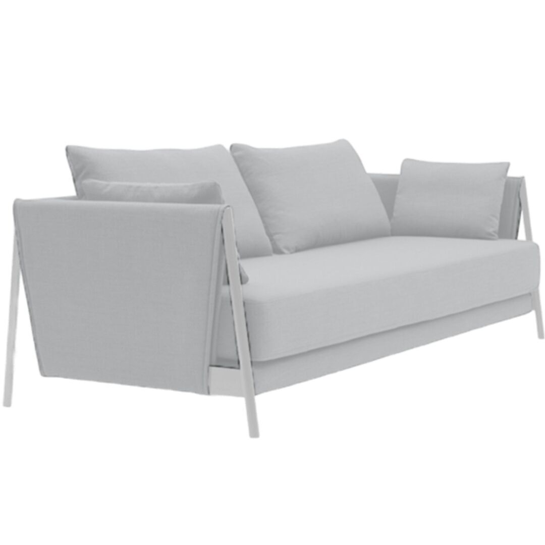 Softline A/S Softline Madison Schlafsofa Chrome, Eco Cotton 519 White