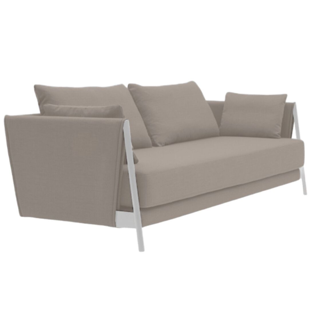 Softline A/S Softline Madison Schlafsofa Chrome, Eco Cotton 511 Sand