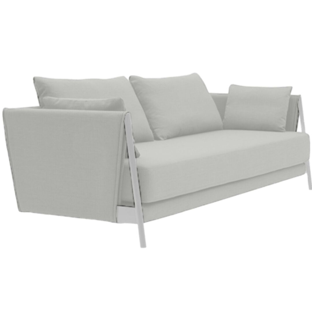 Softline A/S Softline Madison Schlafsofa Chrome, Divina Melange 120 White/Grey