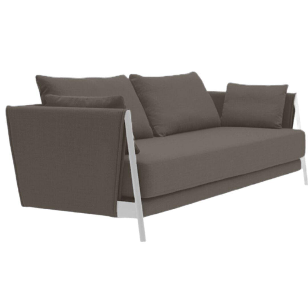 Softline A/S Softline Madison Schlafsofa Chrome, Eco Cotton 523 Mocca