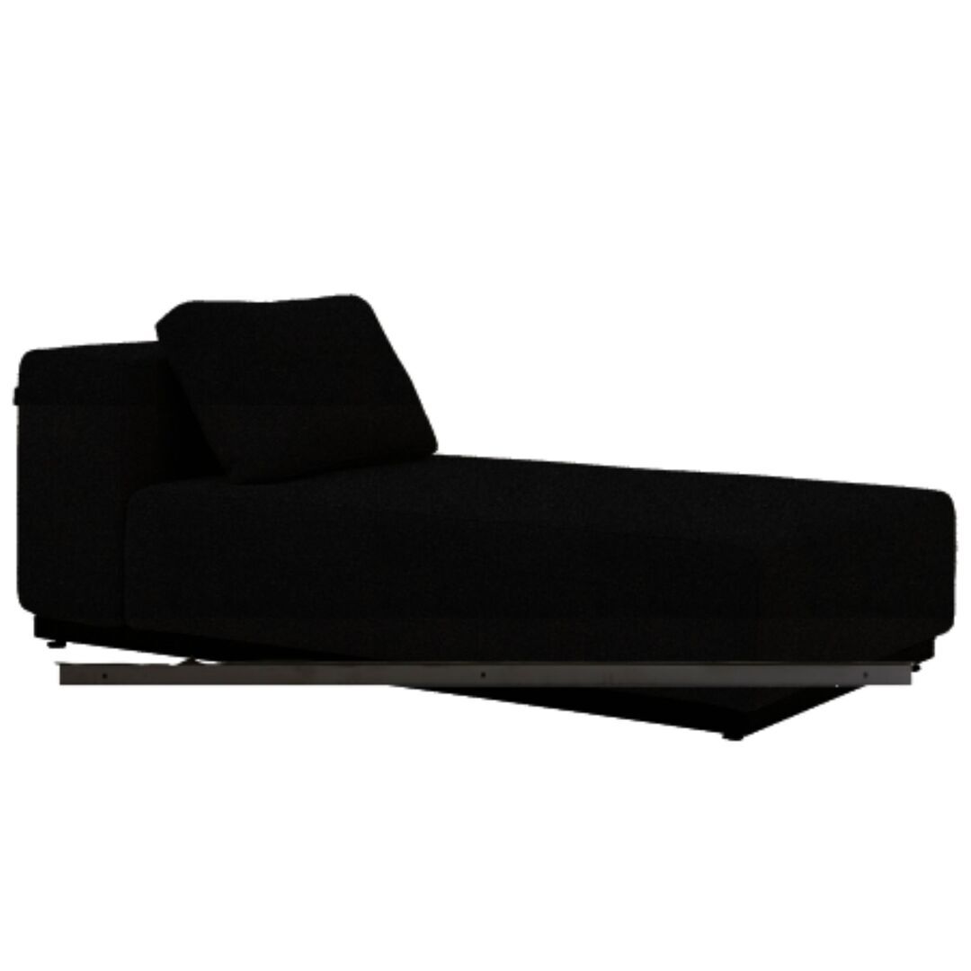 Softline A/S Softline Nevada Chaiselongue Klein Felt - 636 Black