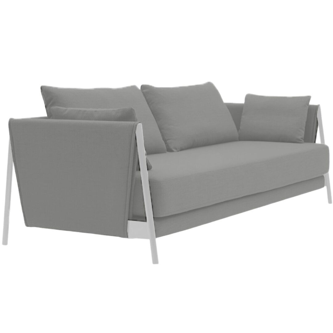 Softline A/S Softline Madison Schlafsofa Chrome, Hallingdal 116 White/Dark Grey