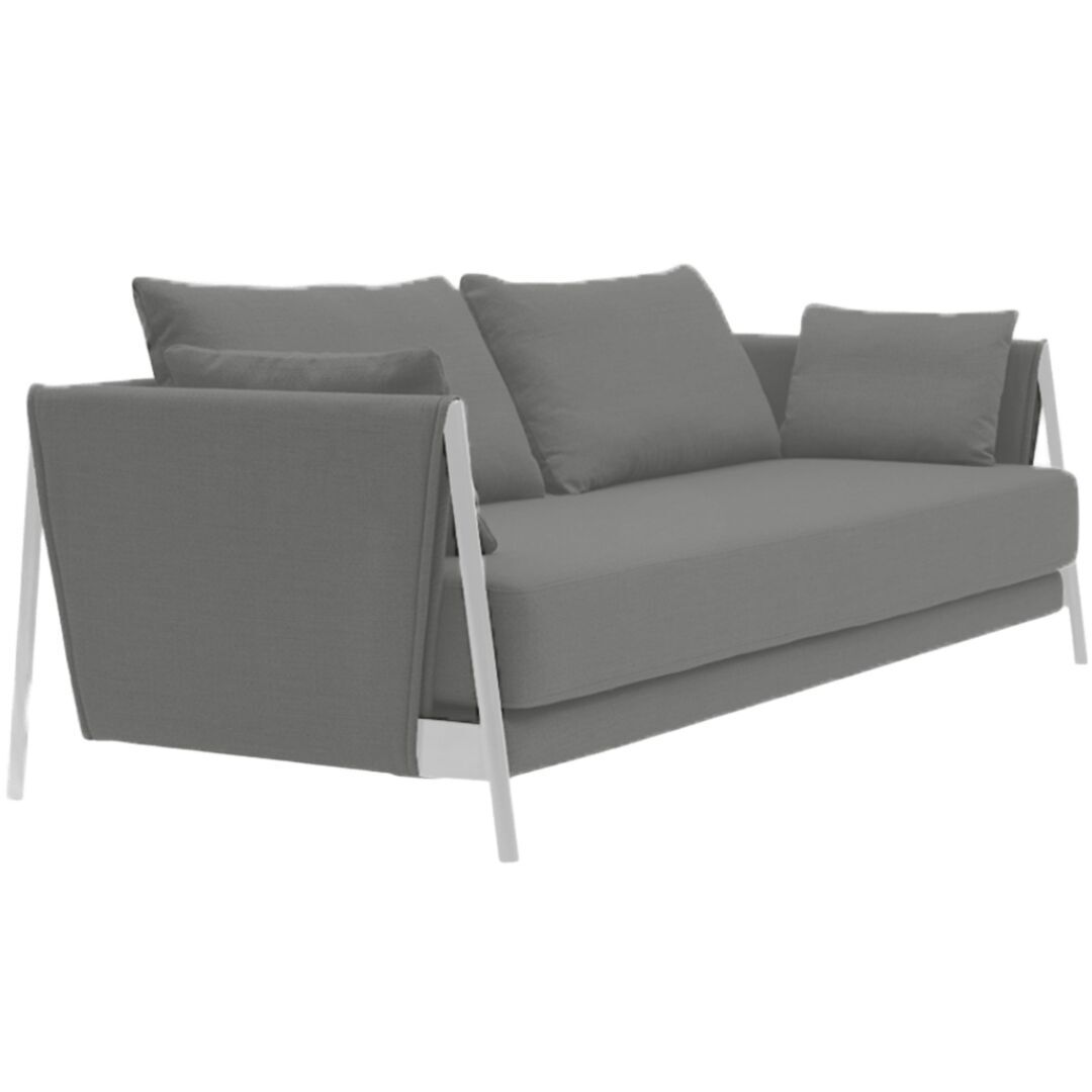 Softline A/S Softline Madison Schlafsofa Chrome, Hallingdal 153 Grey/Greige