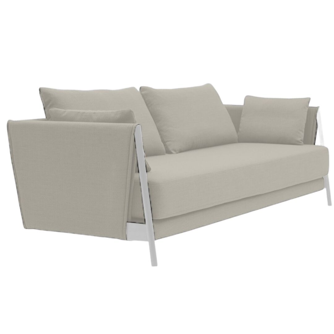 Softline A/S Softline Madison Schlafsofa Chrome, Hallingdal 200 White/Ecru