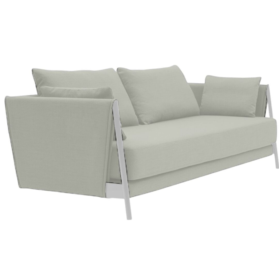 Softline A/S Softline Madison Schlafsofa Chrome, Remix 113 Off-white