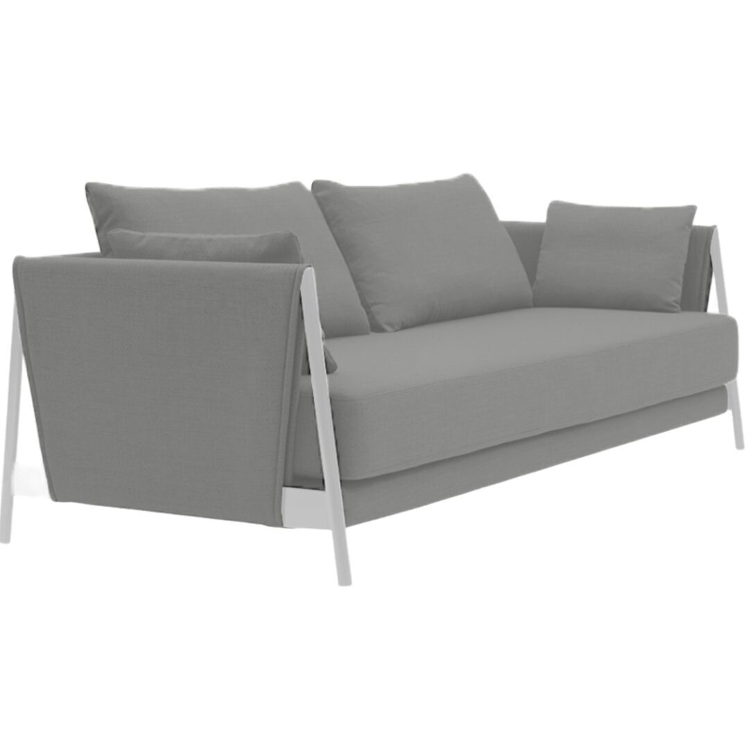 Softline A/S Softline Madison Schlafsofa Chrome, Remix 133 Mouse Grey