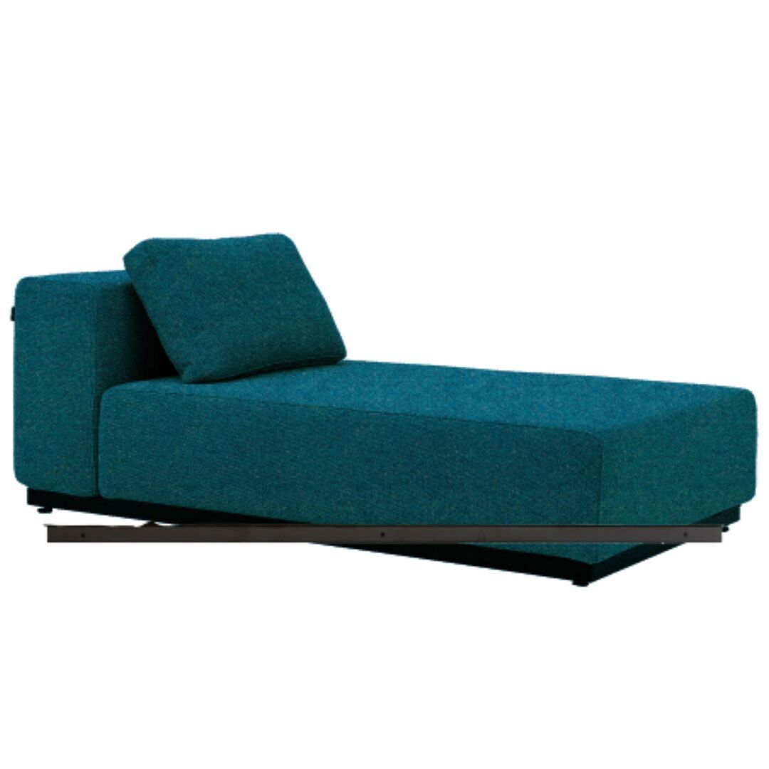 Softline A/S Softline Nevada Chaiselongue Klein Felt Melange - 582 Blue