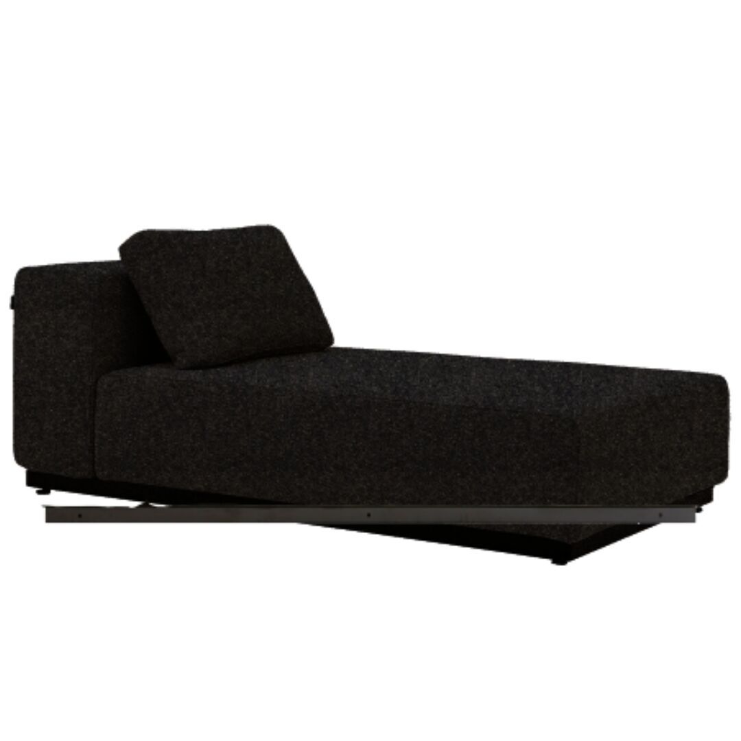 Softline A/S Softline Nevada Chaiselongue Klein Felt Melange - 610 Anthracite