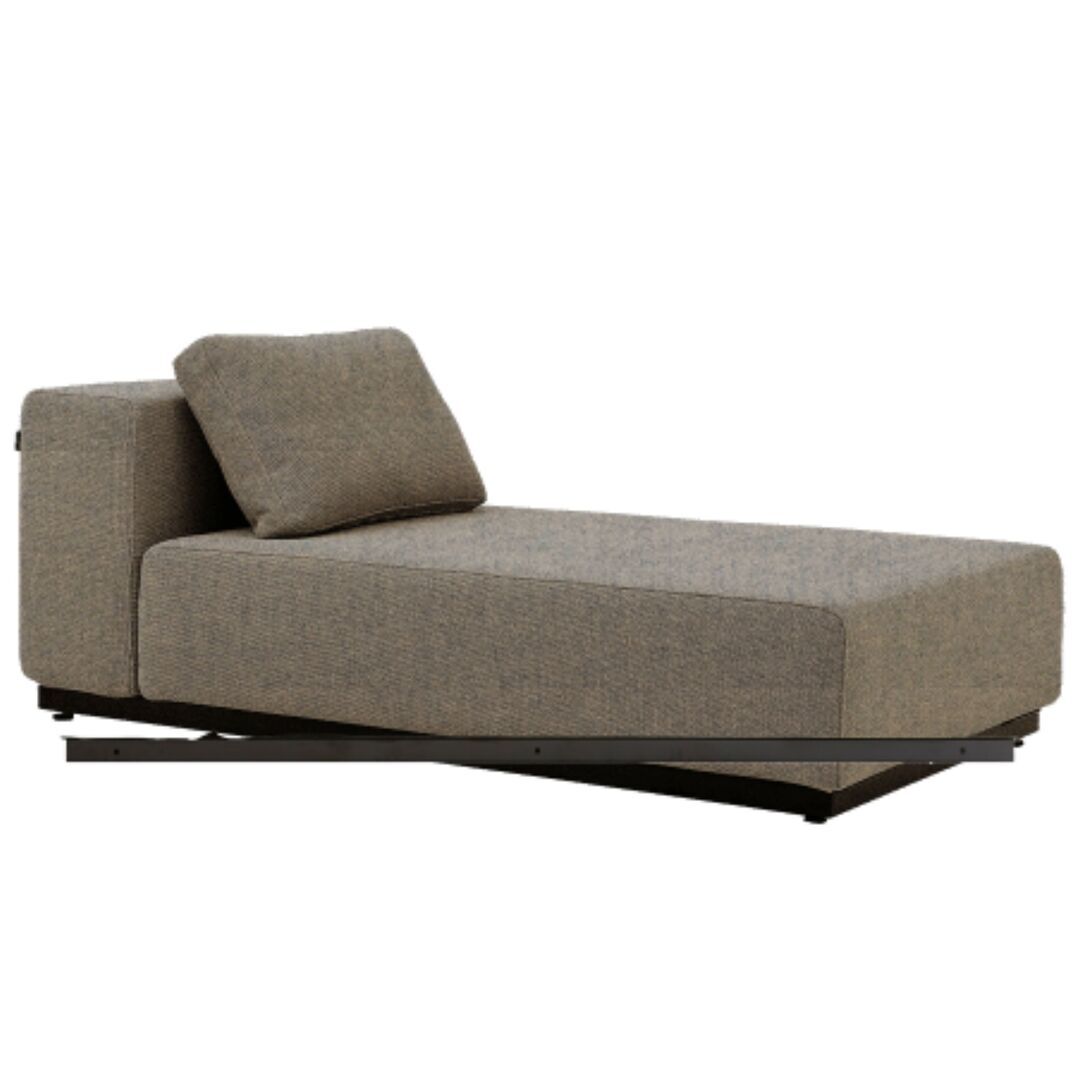 Softline A/S Softline Nevada Chaiselongue Klein Felt Melange - 612 Light Grey