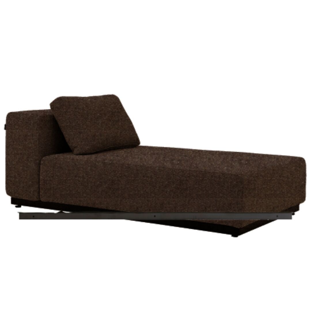 Softline A/S Softline Nevada Chaiselongue Klein Felt Melange - 635 Brown