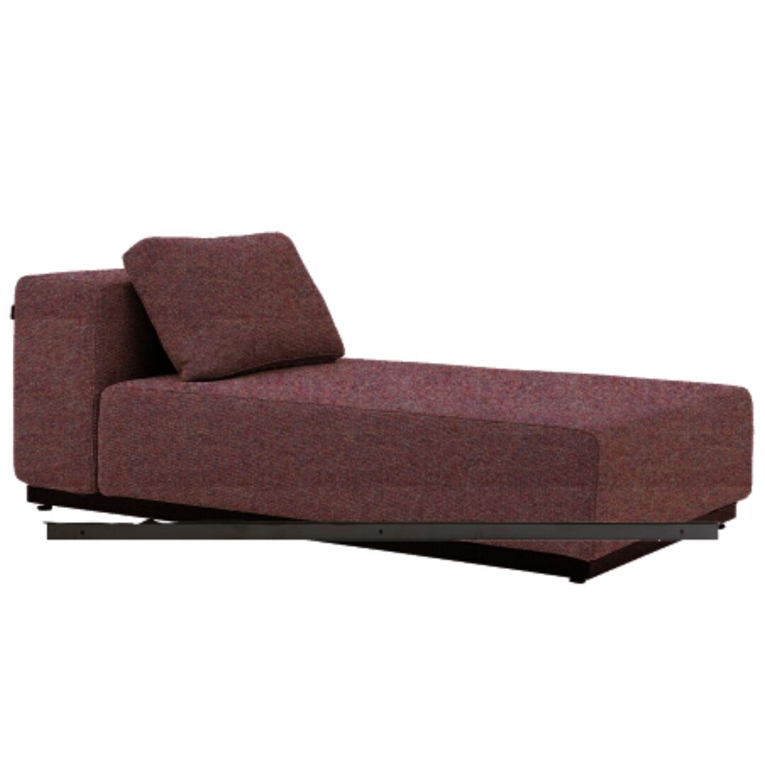 Softline A/S Softline Nevada Chaiselongue Klein Felt Melange - 640 Purple