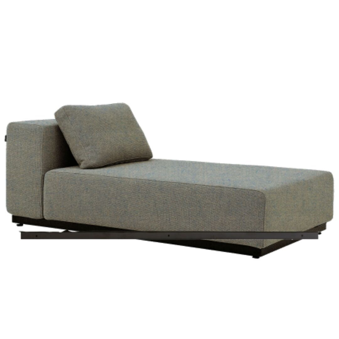 Softline A/S Softline Nevada Chaiselongue Klein Felt Melange - 641 Light Blue