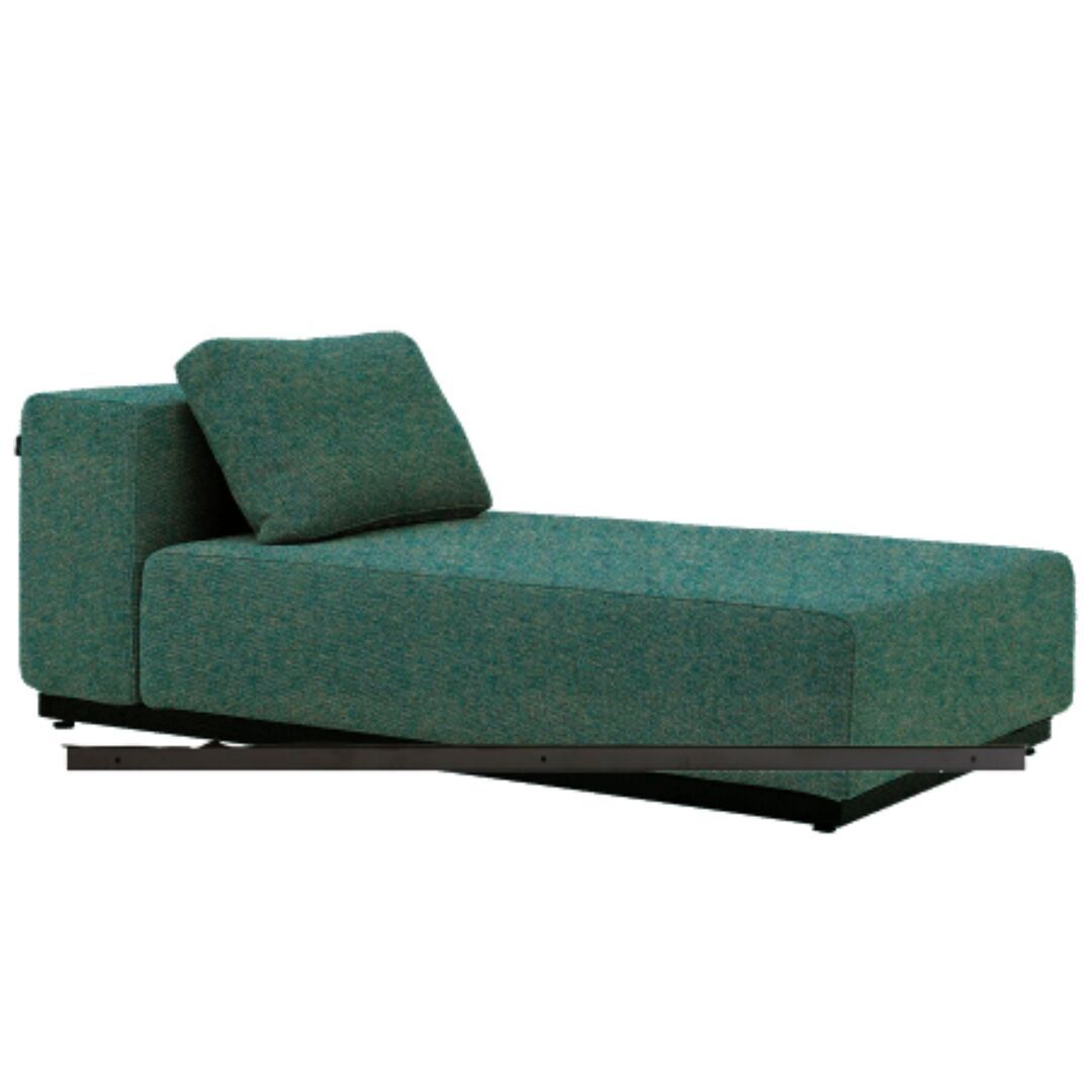 Softline A/S Softline Nevada Chaiselongue Klein Felt Melange - 652 Turquoise