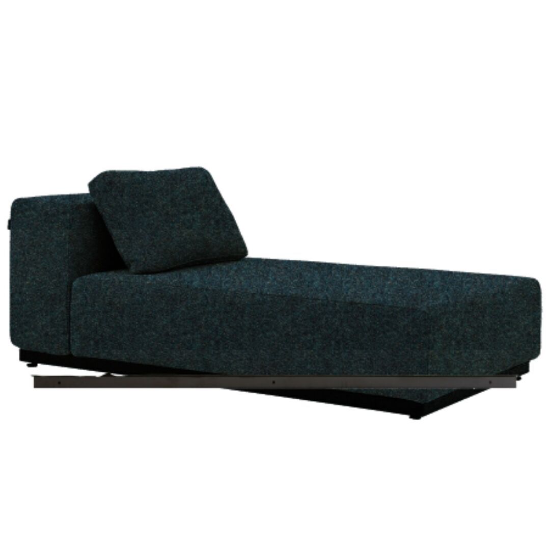 Softline A/S Softline Nevada Chaiselongue Klein Felt Melange - 846 Blue Grey