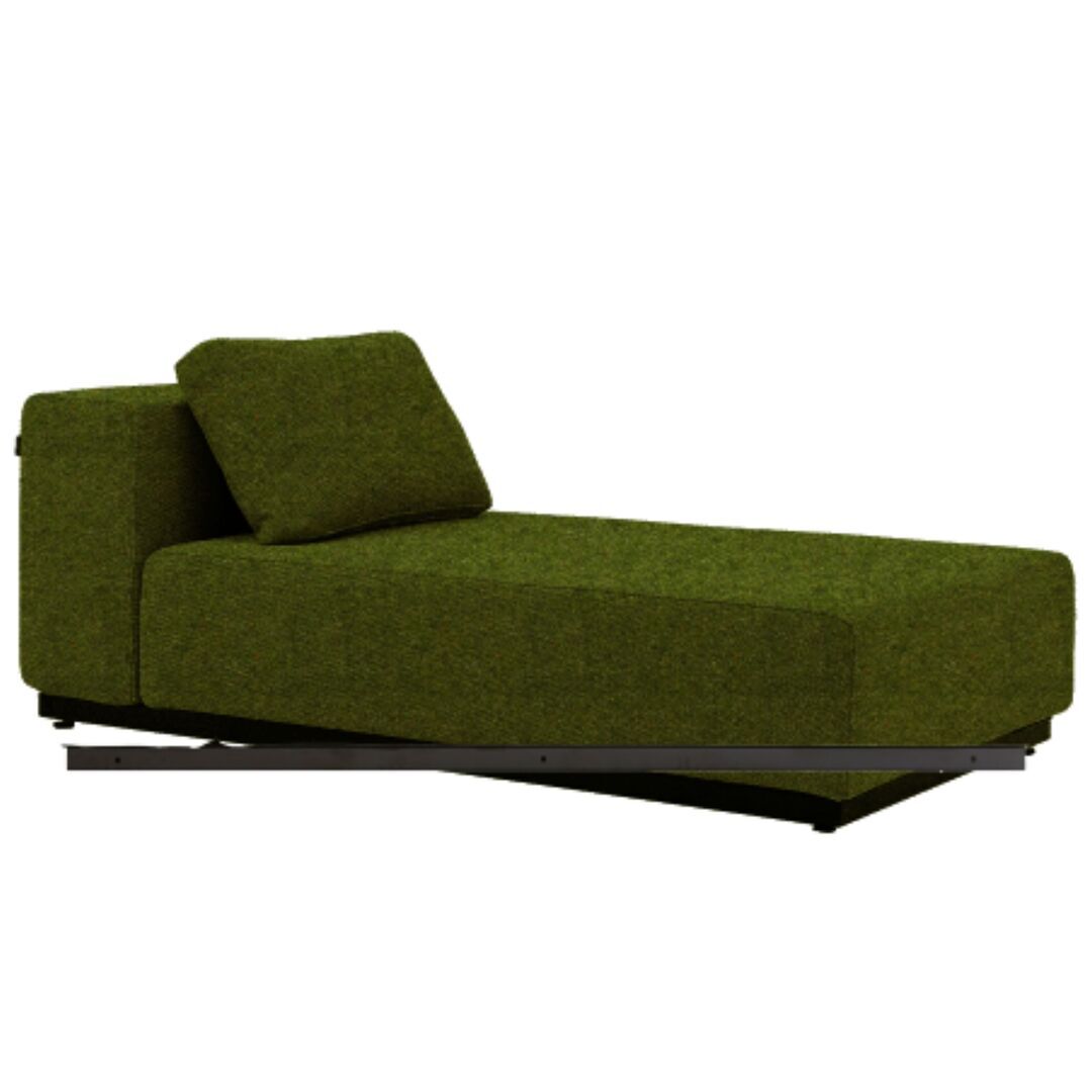 Softline A/S Softline Nevada Chaiselongue Klein Felt Melange - 855 Olive