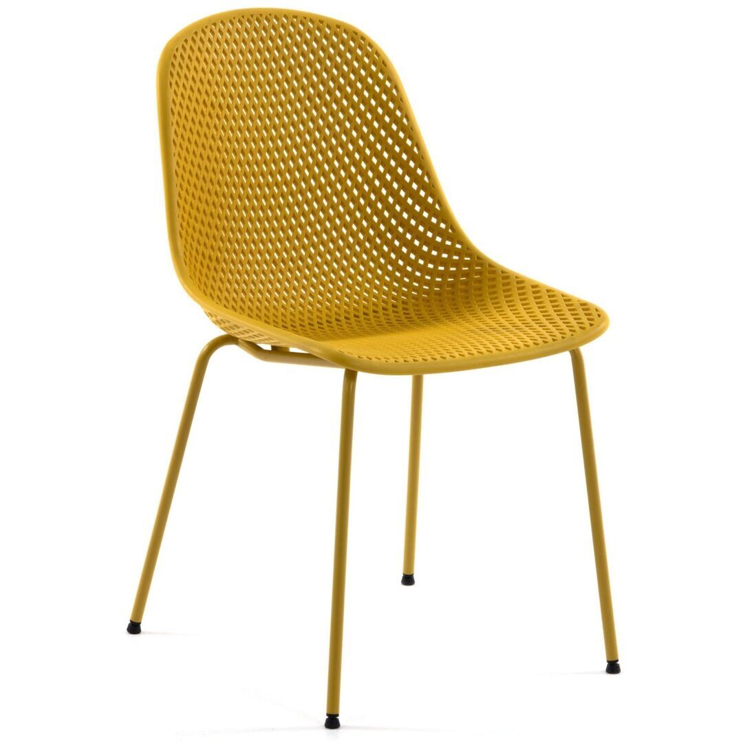 Kave Home Outdoor Stuhl Quinby von Kave Home  Senfgelb