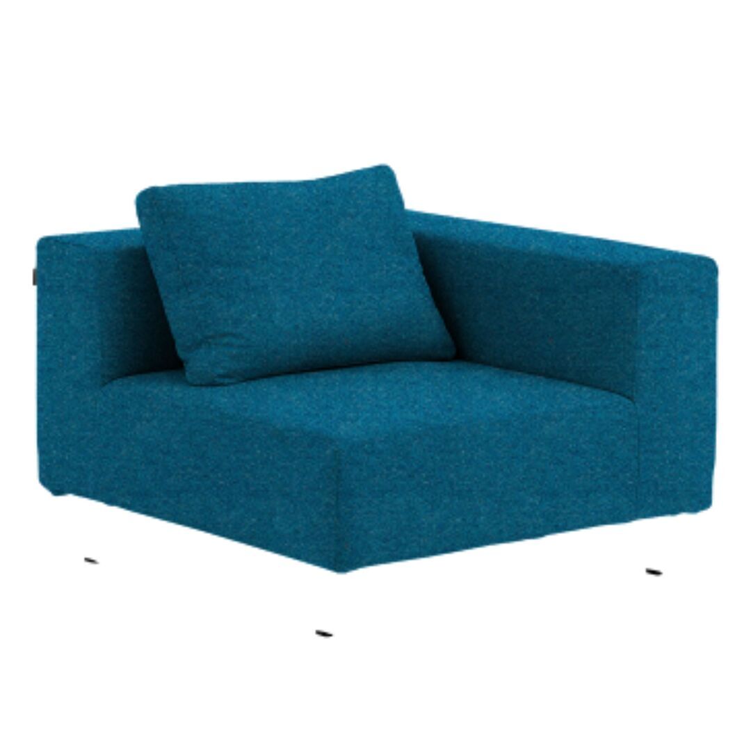 Softline A/S Softline Ohio Sofa-Eckelemente Felt Melange - 582 Blue