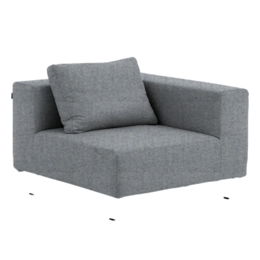 Softline A/S Softline Ohio Sofa-Eckelemente Felt Melange - 612 Light Grey