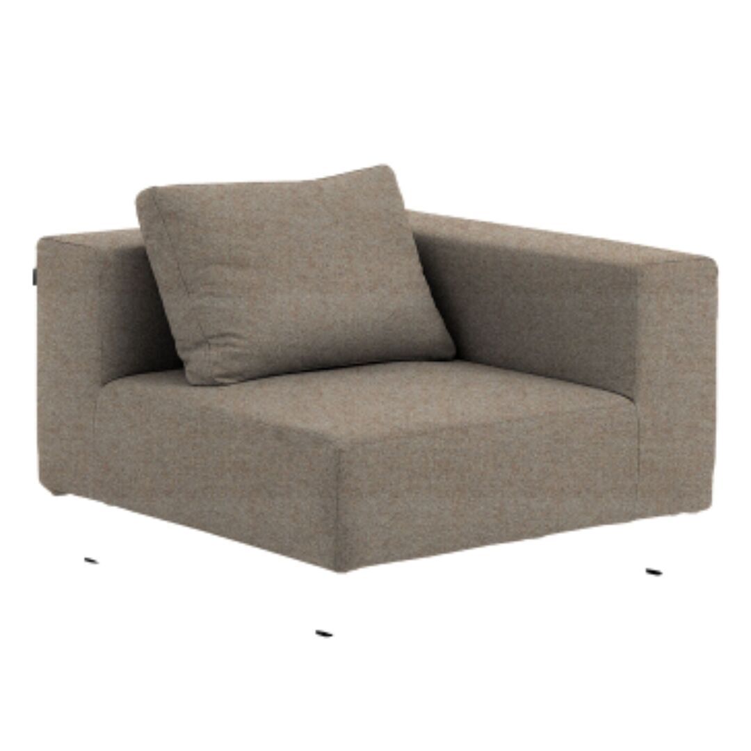 Softline A/S Softline Ohio Sofa-Eckelemente Felt Melange - 619 Sand