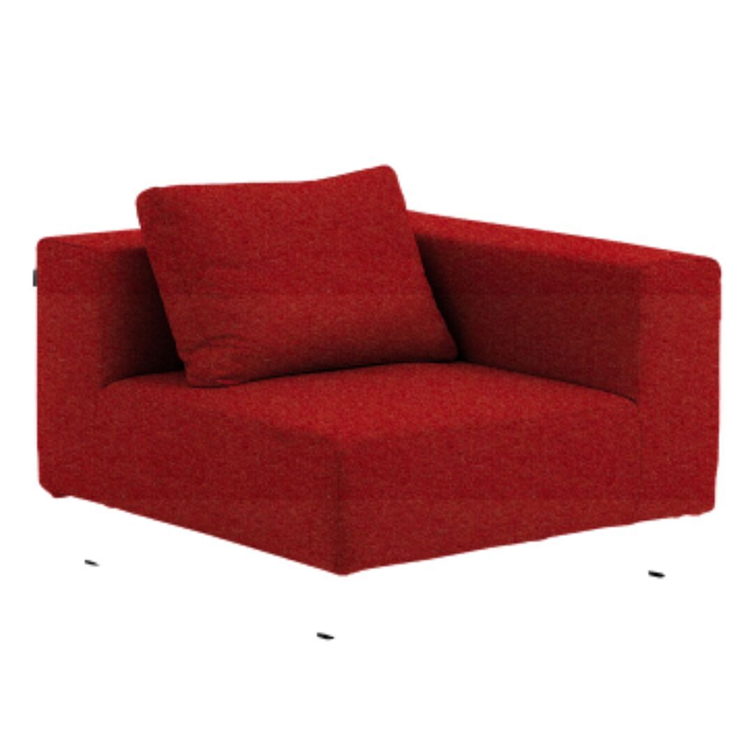 Softline A/S Softline Ohio Sofa-Eckelemente Felt Melange - 650 Light Red
