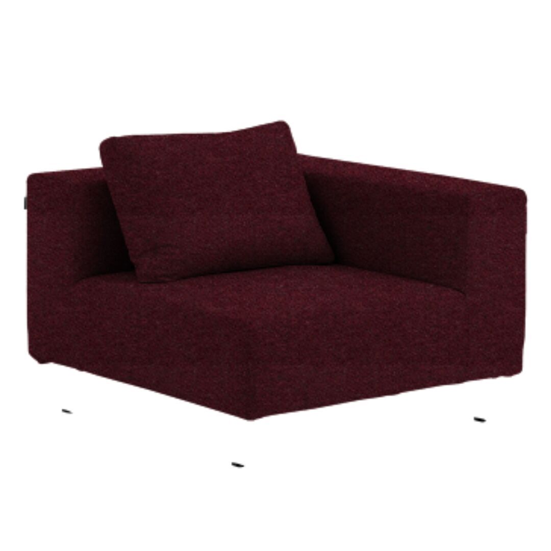 Softline A/S Softline Ohio Sofa-Eckelemente Felt Melange - 651 Eggplant