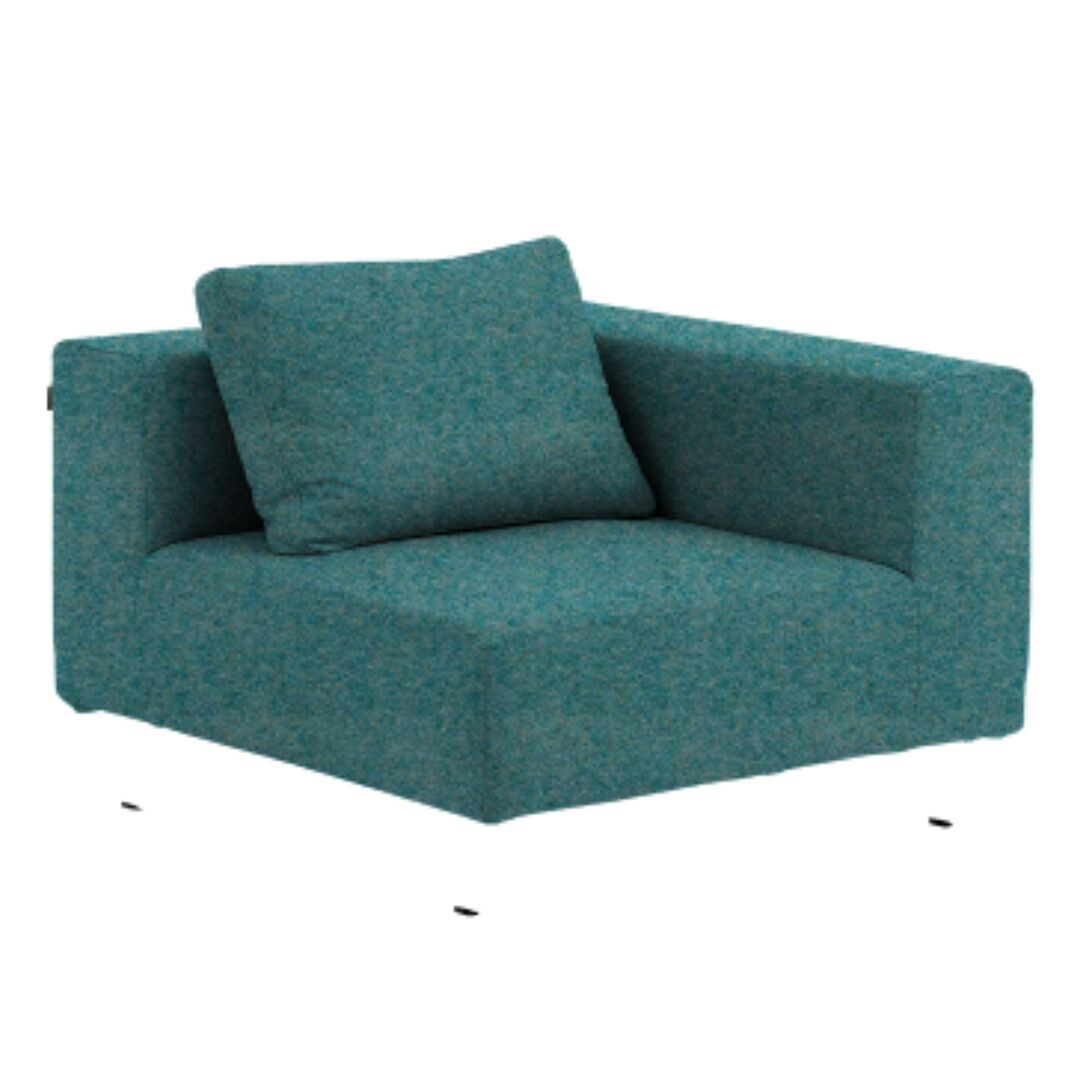 Softline A/S Softline Ohio Sofa-Eckelemente Felt Melange - 652 Turquoise