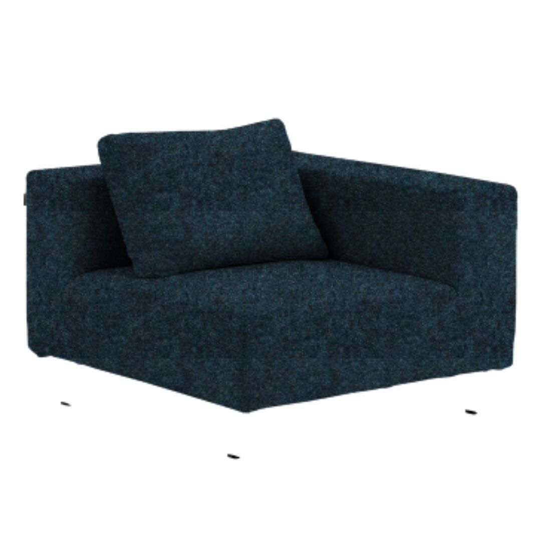 Softline A/S Softline Ohio Sofa-Eckelemente Felt Melange - 846 Blue Grey