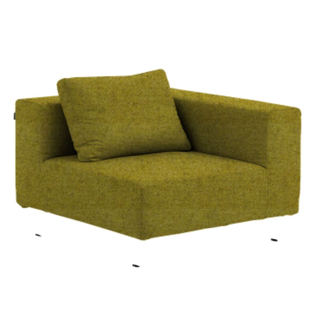 Softline A/S Softline Ohio Sofa-Eckelemente Felt Melange - 847 Mustard