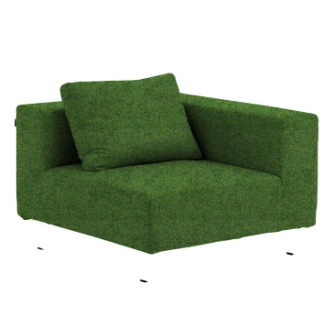 Softline A/S Softline Ohio Sofa-Eckelemente Felt Melange - 848 Green