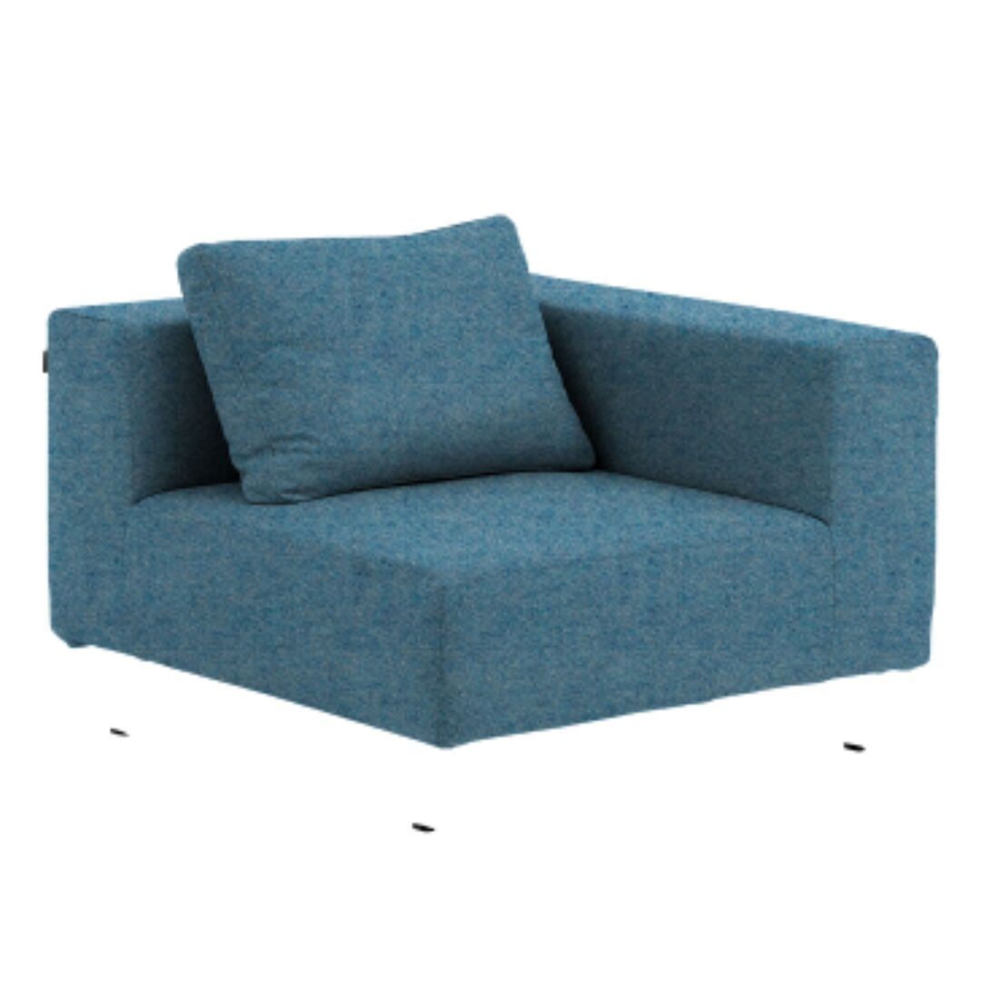 Softline A/S Softline Ohio Sofa-Eckelemente Felt Melange - 858 Sky Blue