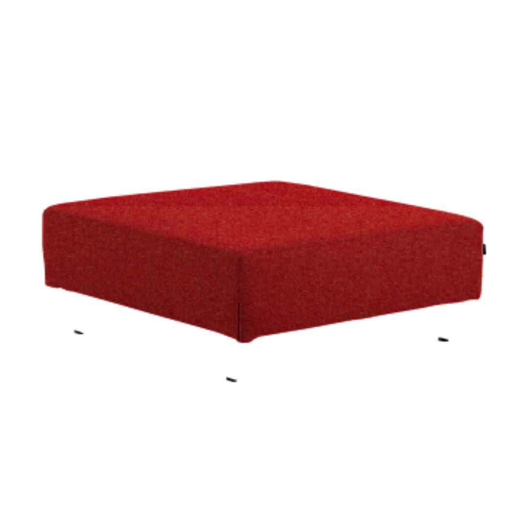 Softline A/S Softline Ohio Hocker/Ottomane Felt Melange - 650 Light Red