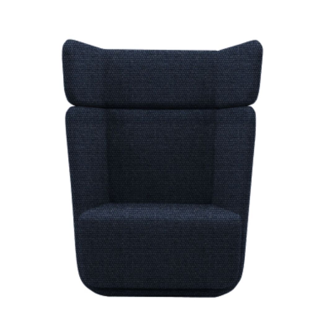 Softline A/S Softline Basket Sessel mit hohem Rücken Vision - 441 Steel Blue