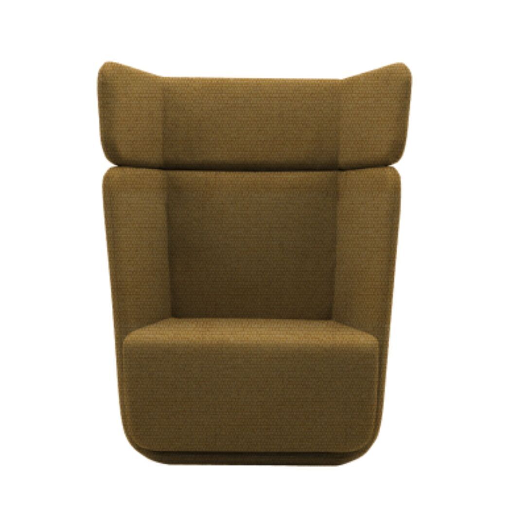 Softline A/S Softline Basket Sessel mit hohem Rücken Vision - 454 Mustard Yellow