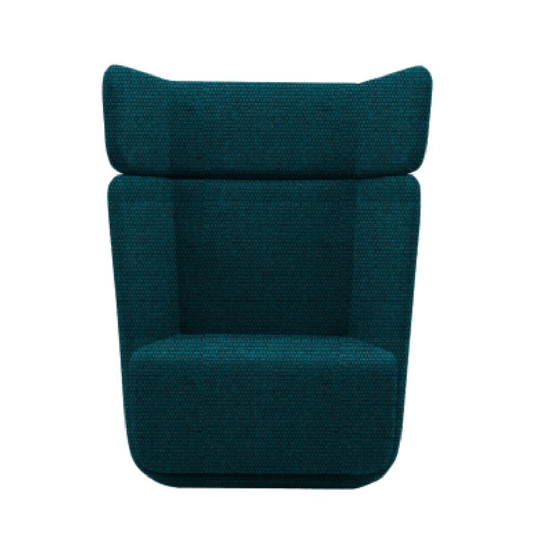 Softline A/S Softline Basket Sessel mit hohem Rücken Vision - 455 Petrol