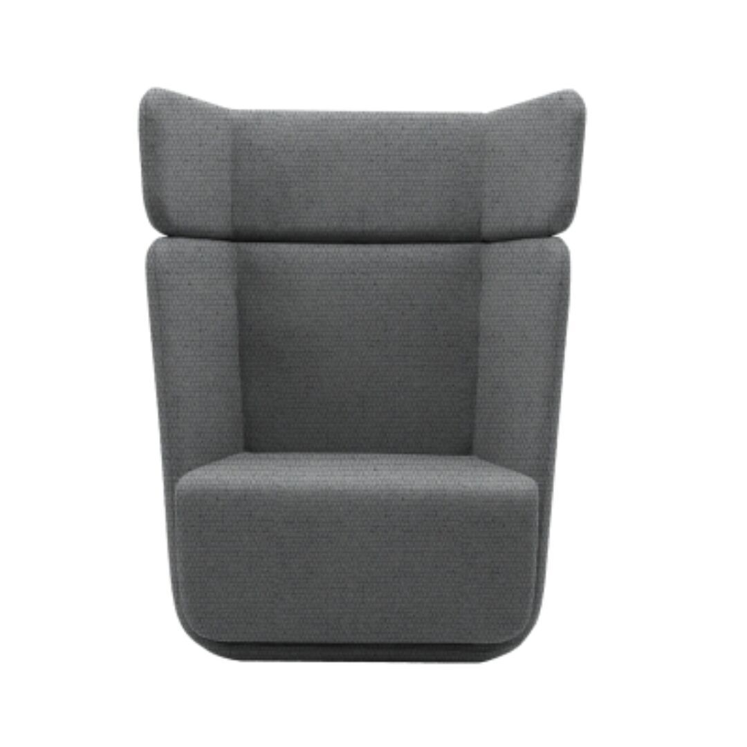 Softline A/S Softline Basket Sessel mit hohem Rücken Vision - 457 Light Grey