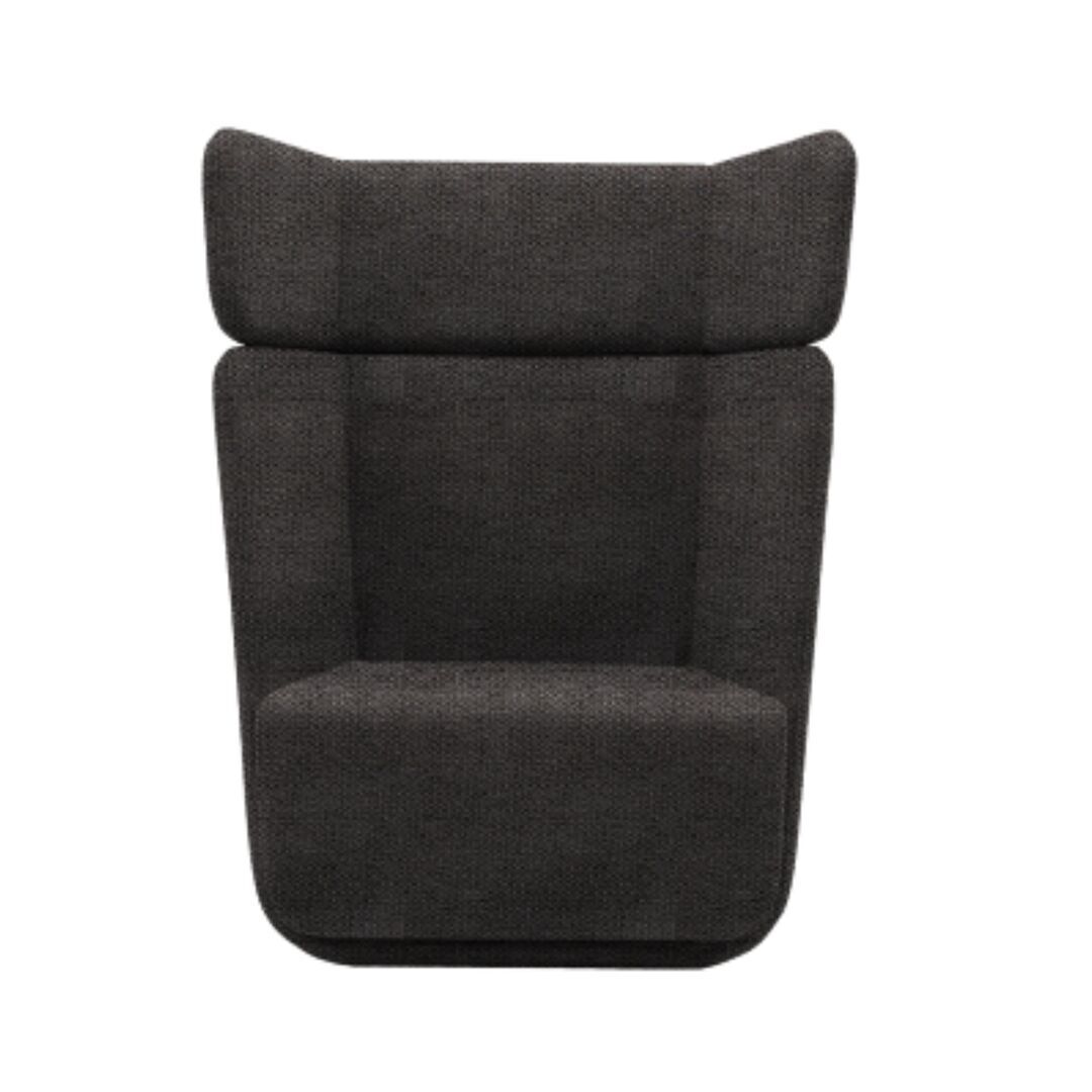 Softline A/S Softline Basket Sessel mit hohem Rücken Vision - 526 Dark Grey
