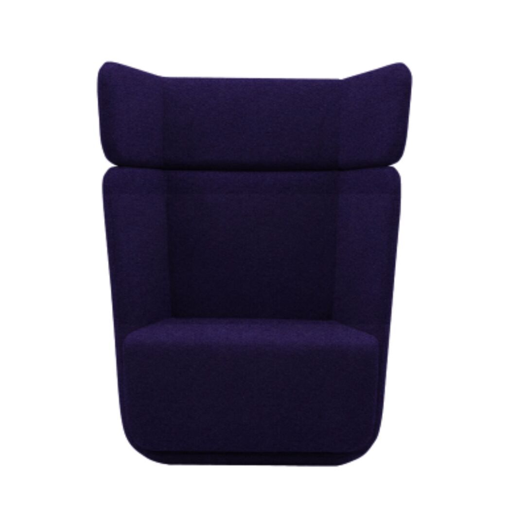 Softline A/S Softline Basket Sessel mit hohem Rücken Felt - 581 Eggplant