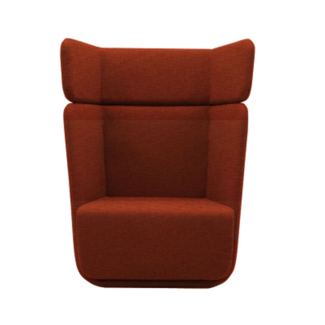 Softline A/S Softline Basket Sessel mit hohem Rücken Felt - 624 Orange