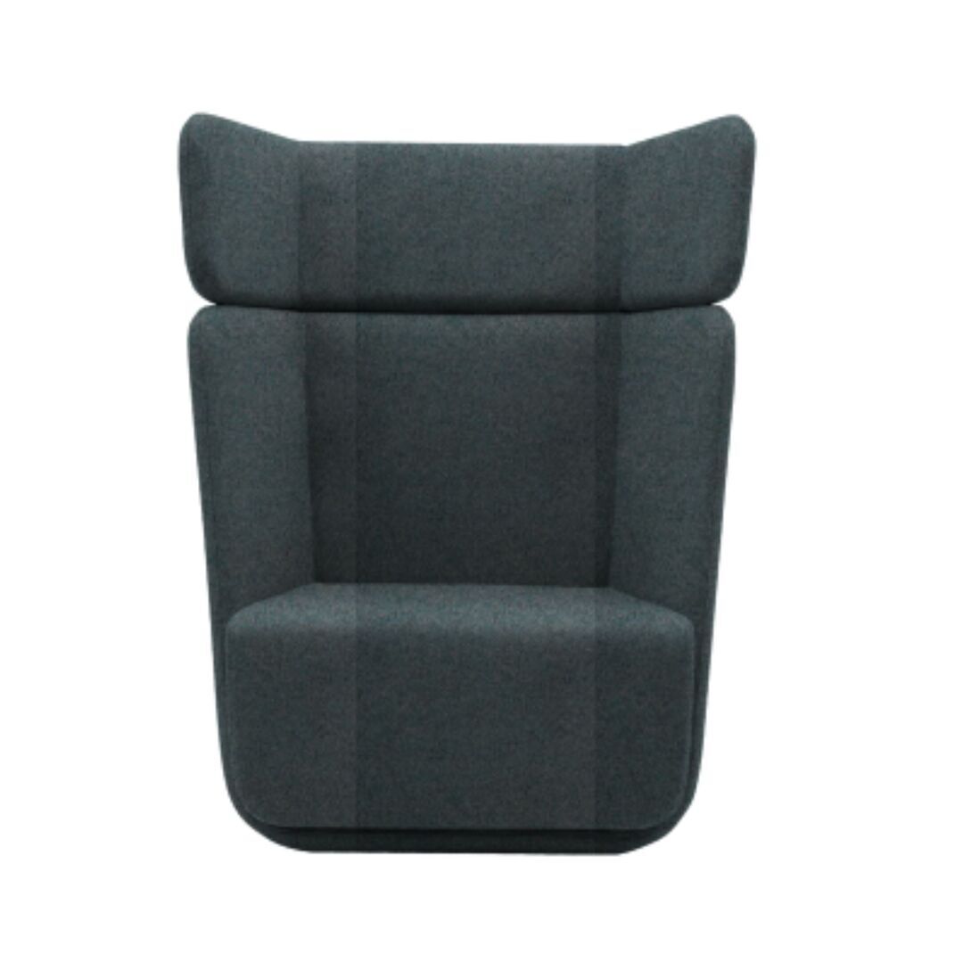 Softline A/S Softline Basket Sessel mit hohem Rücken Felt Melange - 292 Light Grey