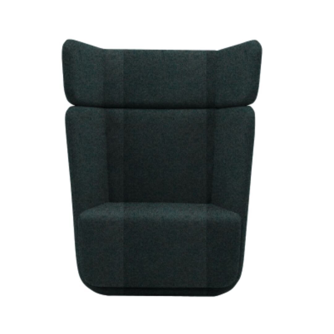 Softline A/S Softline Basket Sessel mit hohem Rücken Felt Melange - 293 Grey Green