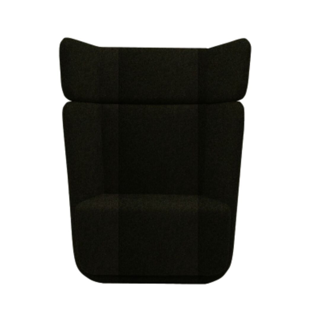 Softline A/S Softline Basket Sessel mit hohem Rücken Felt Melange - 294 Dark Green