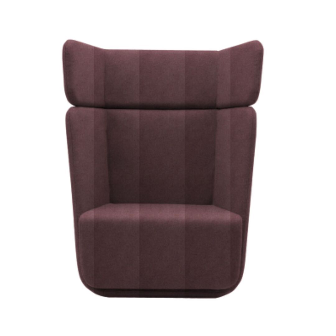 Softline A/S Softline Basket Sessel mit hohem Rücken Felt Melange - 299 Antique Pink