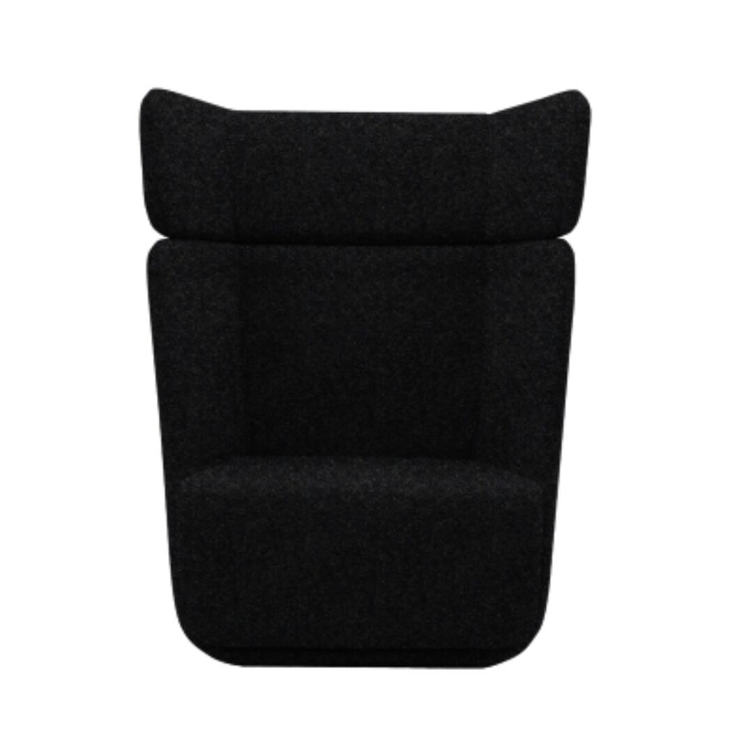 Softline A/S Softline Basket Sessel mit hohem Rücken Felt Melange - 610 Anthracite