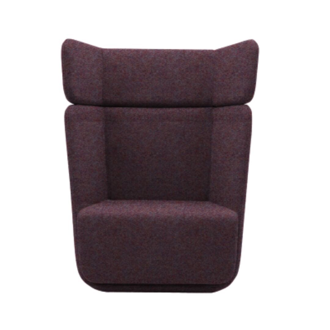 Softline A/S Softline Basket Sessel mit hohem Rücken Felt Melange - 640 Purple